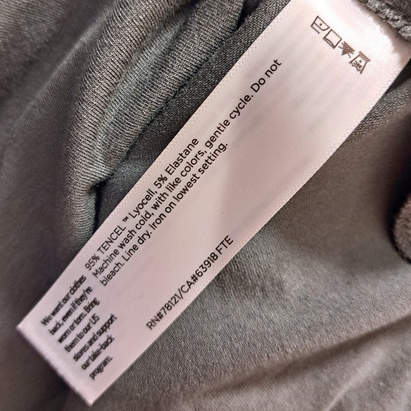 Eileen Fisher V-Neck Fine Jersey Gray Long Tunic Size Large - Picture 10 of 10